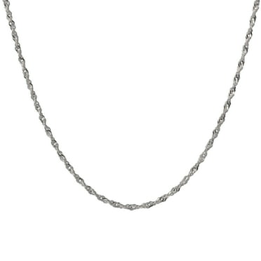Brilliance Fine Jewelry Singapore Necklace, Sterling Silver, 24in