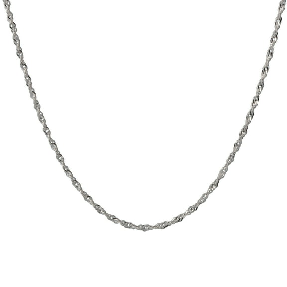 Brilliance Fine Jewelry Singapore Necklace, Sterling Silver, 24in