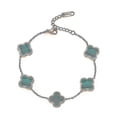 thumbnail image 3 of Four-leaf Clover Jewelry, Titanium Steel Bracelet, 3 of 4