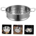 thumbnail image 4 of FONDOTIN Metal Steamer Basket Vegetable Steamer Circular Steaming Healthy Meals 1Pack, 4 of 6