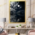 thumbnail image 3 of Designart 'Full Moon Night in Cloudy Sky IV' Nautical & Coastal Framed Art Print, 3 of 4