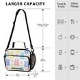 thumbnail image 4 of FORMRS Student Insulated Lunch Bag with Shoulder Strap Reusable Cooler Box for School, Colorful Gummy Bears Pattern, 4 of 9