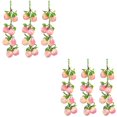 thumbnail image 1 of Corona de melocotón artificial, melocotones de imitación, fruta falsa, accesorios decorativos para fotos, 6 piezas, 1 of 6