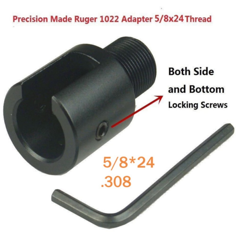 Aluminum Ruger 1022 10/22 Muzzle Brake Adapter Barrel End Thread Protector  CRBD 
