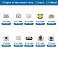 thumbnail image 5 of 250Pcs 10 Types Car Keys Remote Control Keys Button Touch Microswitch Easy Use, 5 of 6