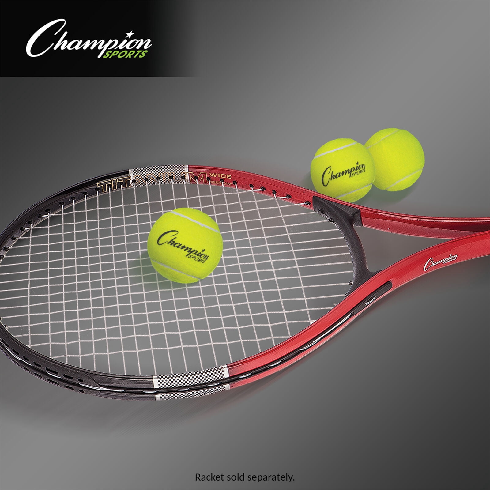 Champion Sports Tennis Balls (3 Pack), (Model: TB3)
