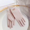 thumbnail image 3 of Guantes de invierno para pantallas táctiles para mujer, forrados, gruesos, antideslizantes, para dedos completos, clima frío, adultos, mujeres, campin Beige Baoblaze Guantes de invierno para mujer, 3 of 8