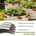 thumbnail image 5 of SHALL 2x2x1ft Galvanized Raised Garden Bed Kit,  3 Pcs Rot-Resistant Metal Planter Boxes Outdoor for Vegetables Flowers, White, 5 of 8