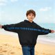 thumbnail image 5 of Sudaderas con capucha para niños y niñas, sudaderas casuales de manga larga, lindas sudaderas de gran tamaño con bolsillo de polar, chaquetas para niñas, 5 of 6