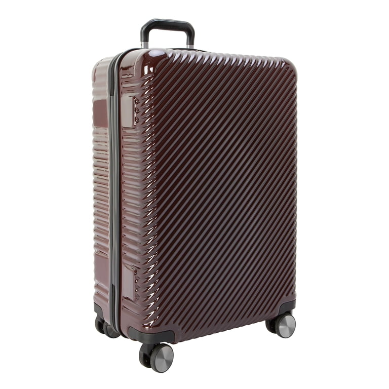 Ecotech Veer 24" Checked Hardside Luggage, Chocolate photo 5