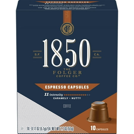 1850 Brand Coffee Espresso Capsules, 10 Count (The Best Nespresso Capsules)