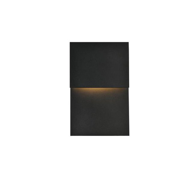Living District Raine Applique Murale LED Intégrée Moderne Lentille Acrylique Noire