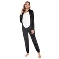 thumbnail image 4 of Purcoar Womens Onesie-Adult Flannel Pajamas,Hoodie Sleepwear,Zip Front, 4 of 10