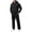 Black, variant on Hzzrkos Men Casual Loose Solid Color Long Sleeve Hooded Sweatshirt Elastic Waist Pants Set Athletic Style Pullover Hoodie Tracksuit Outfit Black