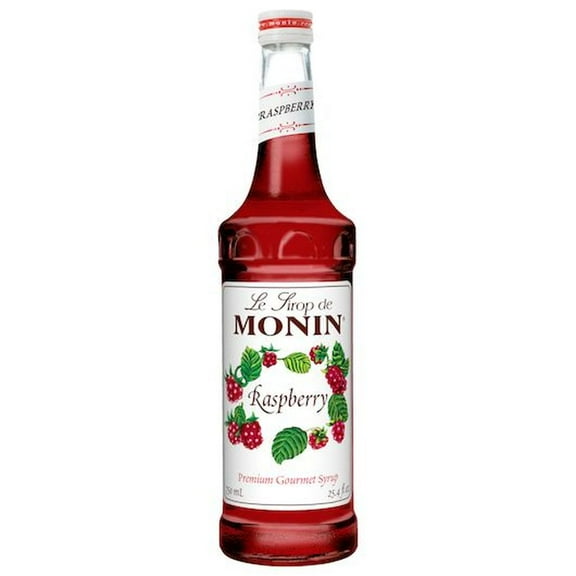 Monin Raspberry Flavor Syrup, 750 Milliliter -- 12 per Case.