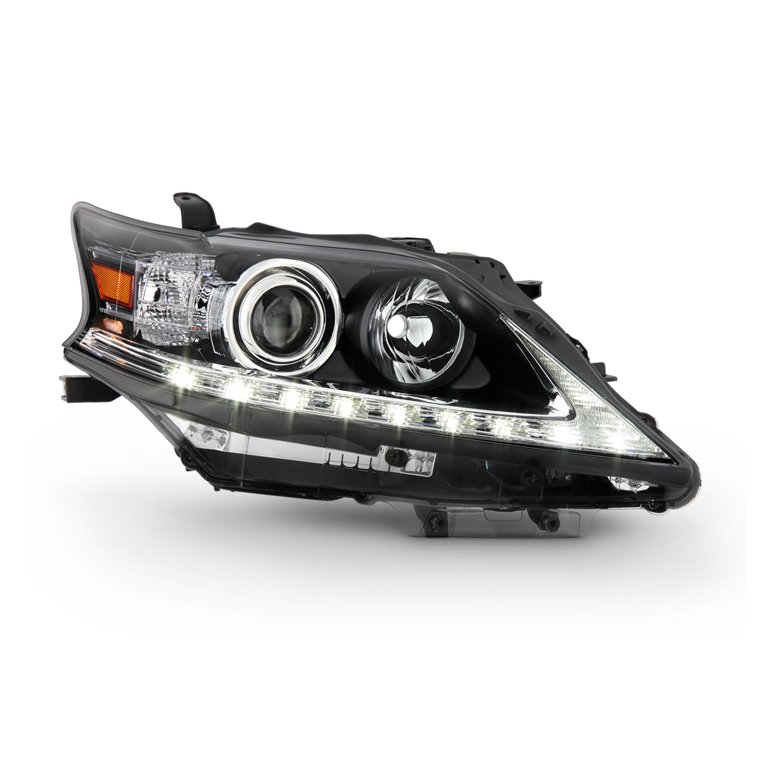 For 13-15 Lexus RX350/RX450h HID No-AFS Projector Black Headlamp w/LED DRL  Right