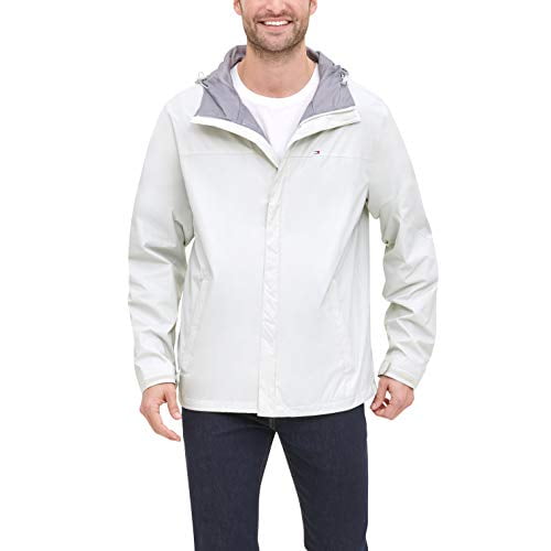 tommy hilfiger men's waterproof breathable hooded jacket