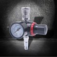 thumbnail image 2 of Air Pressure Regulator 1/4” Spray Paint Guns Pressure Regulator Pressure Easy to Install and Maintain Pneumatic Tools, 2 of 9