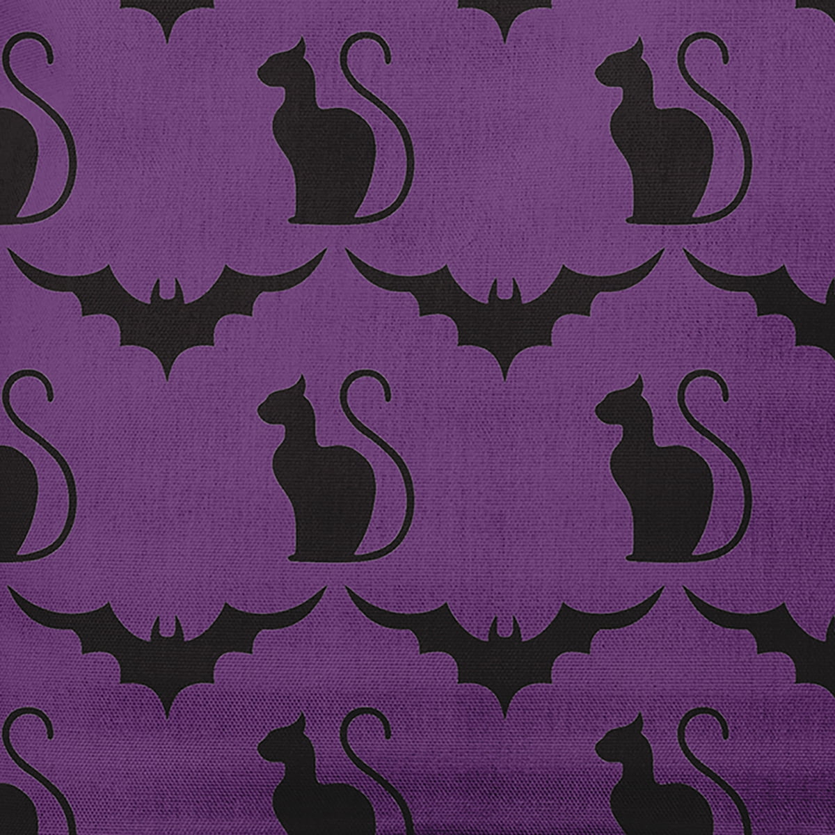 Simply Daisy 20" x 20" Cats and Bats Indoor/Outdoor Polyester Throw Pillow, Amethyst