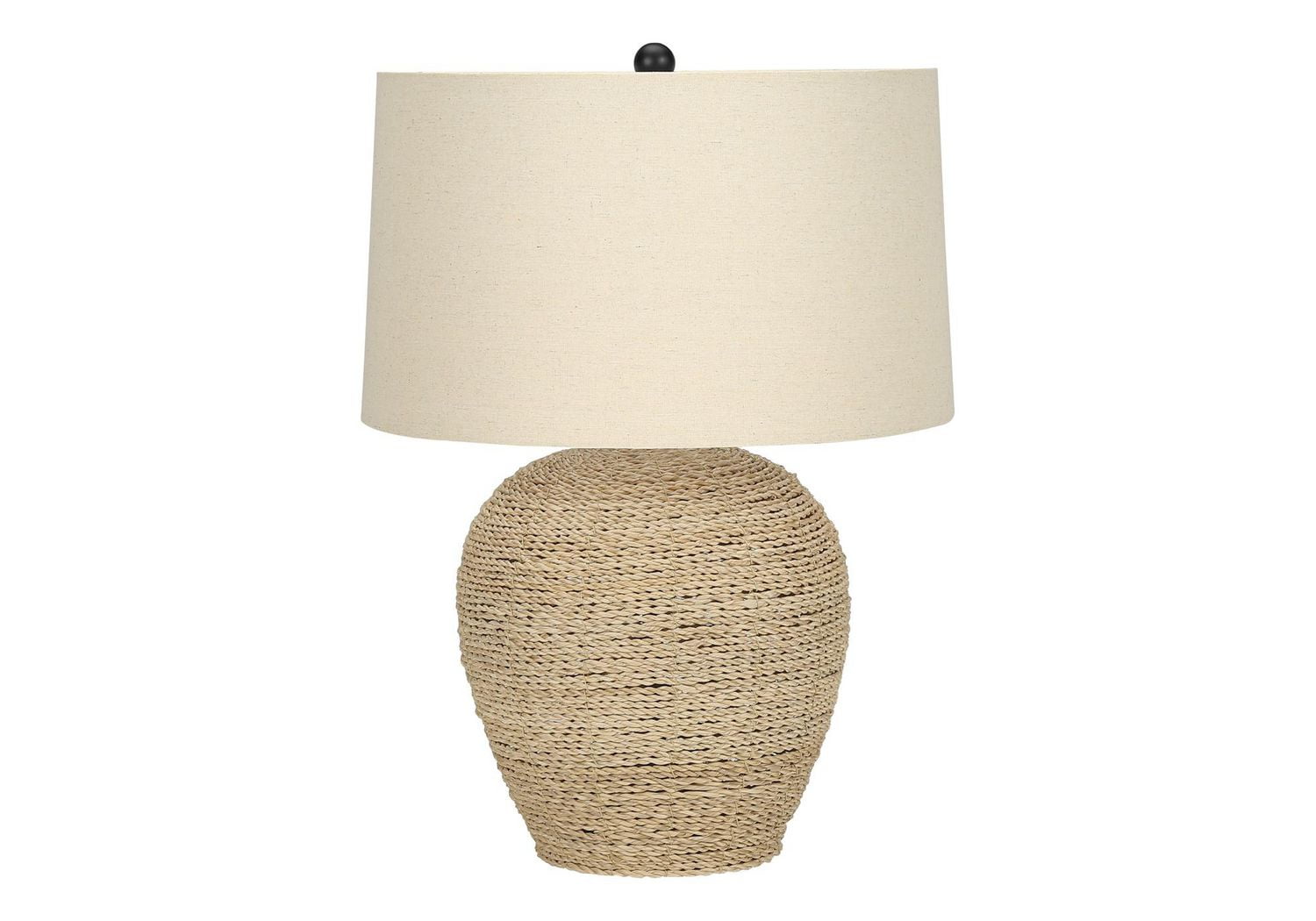 Monarch Specialties Lighting, 25"h, Table Lamp, Rattan, Beige Shade, Transitional