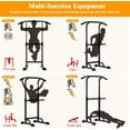 thumbnail image 4 of XiHuaZhaoChen Power Tower Pull Up Dip Station Multi-Function Fitness Equipment for Strength Training Adjustable Height Dip Stand for Home Gym.Black, 4 of 10