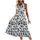 thumbnail image 1 of Vestido de Verano Casual sin Mangas Cuello en V con Cintura Cinching, Vestido de Verano de las Mujeres con Flujo Impreso, 1 of 6