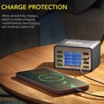 thumbnail image 4 of Digital USB  Portable  50W 8 Port QC3.0 PD Fast Charging Multiple USB  Station 100-240V Cell Phone, 4 of 8