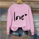 thumbnail image 2 of Penkiiy Día de San Valentín Sudadera para Mujer Lindo Amor Camisetas Corazón Casual de manga larga Camiseta de San Valentín Ropa Tops XS Rosa, 2 of 4