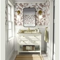 thumbnail image 2 of S4sassy Self Adhesive Wallpaper, Botanical Bird and Blossom Wallpaper, Brown Removable DIY Vinyl Wall Covering, Peel and Stick Contact Paper for Entryway accent Wall, Easy Home Decor (25"x240"), 2 of 9