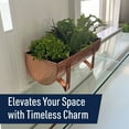 thumbnail image 4 of Kings County Tools 15.5” Indoor/Outdoor Copper Window Planter Box, 4 of 6