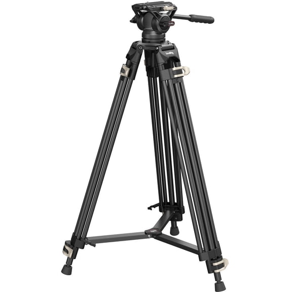 SmallRig AD-01S 3-Section Heavy-Duty Aluminum Tripod with Fluid Head