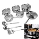 thumbnail image 1 of Juego De Sartenes Y Ollas De Acero Inoxidable, Utensilios De Cocina De Fondo Compuesto Con Tapas Para Cocinar, 1 of 7