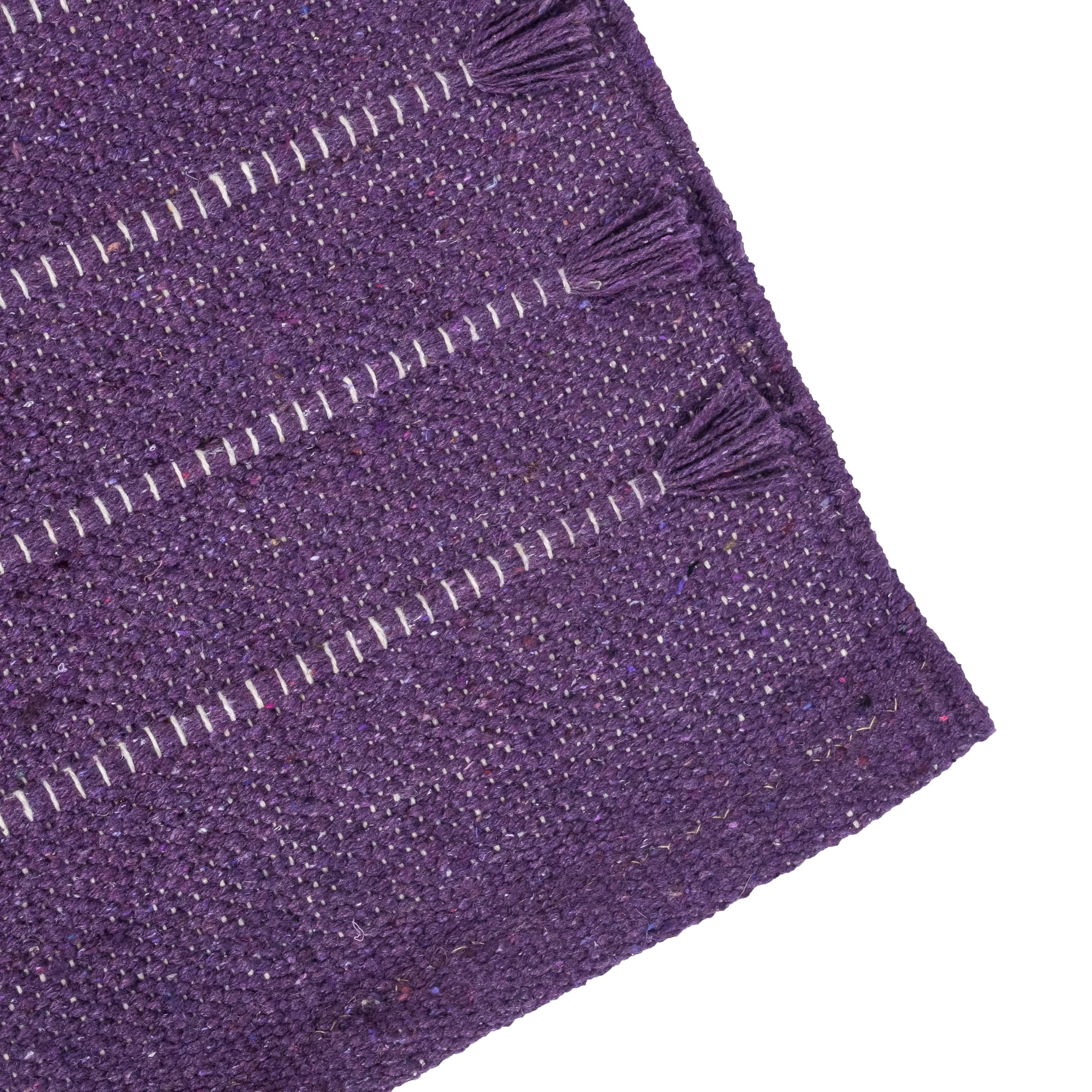 Sivi Herbal Organic Cotton Yoga Mat - Eco-Friendly Hand-Woven Non-Slip Rug - Thick & Comfortable (24”x72”x5mm) for Home Fitness & Yoga