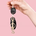 thumbnail image 4 of Miangastore Rhinestone Letter Keychain Letter Pendant Keychain Key Ring Keychain For Women Purse Charm, 4 of 8