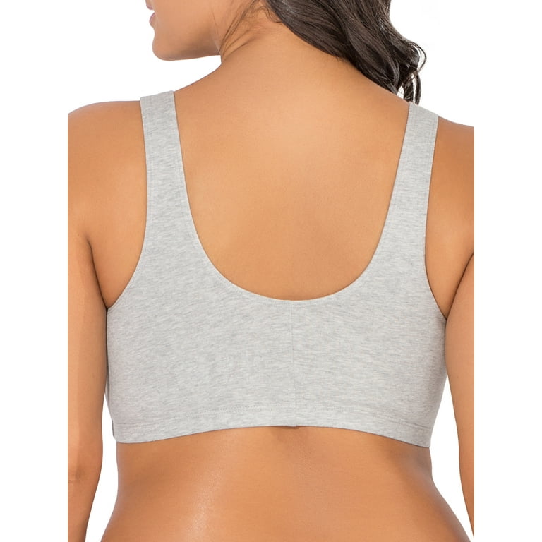 Fruit of the Loom Womens Comfort Front Close Sport Bra with Mesh Straps :  : Clothing, Shoes & Accessories