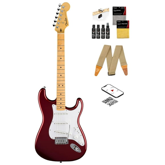Guitarra eléctrica Fender Standard Stratocaster Red con paquete