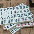 thumbnail image 3 of Juego de Mahjong chino numerado 144 fichas Juego de Mah-Jong portátil chino, 3 of 8