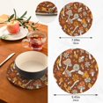 thumbnail image 3 of FREEAMG Retro Floral Mushroom Round Trivets Pot Holders 2 Pcs, Heat Resistant Cotton Thread Weave Trivets for Hot Dishes, Cooking, Baking, Farmhouse, Kitchen Decor, 3 of 7