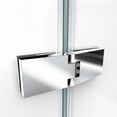 thumbnail image 5 of DreamLine Aqua Ultra 45 in. W x 72 in. H Frameless Hinged Shower Door in Brushed Nickel, 5 of 8