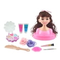 thumbnail image 4 of Juego de maquillaje cosmético y Accs DIY para niñas, cabeza de muñeca para peinados, juguetes para jugar Sunnimix Pretend Make Up for Girls, 4 of 6