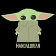 thumbnail image 2 of Boy's Star Wars: The Mandalorian The Child Cartoon Shy  Graphic Tee Black Medium, 2 of 5