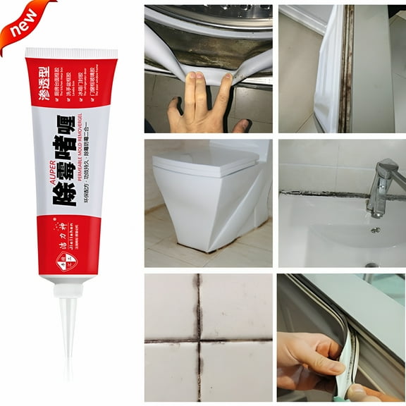 RAGUPEL Mold Mildew Cleaner Gel,Remover Gel Stain Removing Cleaner,Household Cleaner for Wall Tiles Grout Sealant Bathroom Cleaning Home Kitchen Sinks Cleaning