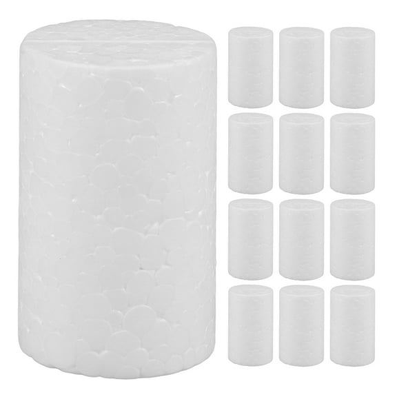 STRANDCHIC Durable Polystyrene Foam Cylinders, Ideal for DIY and Holiday Decorations, 20Pcs