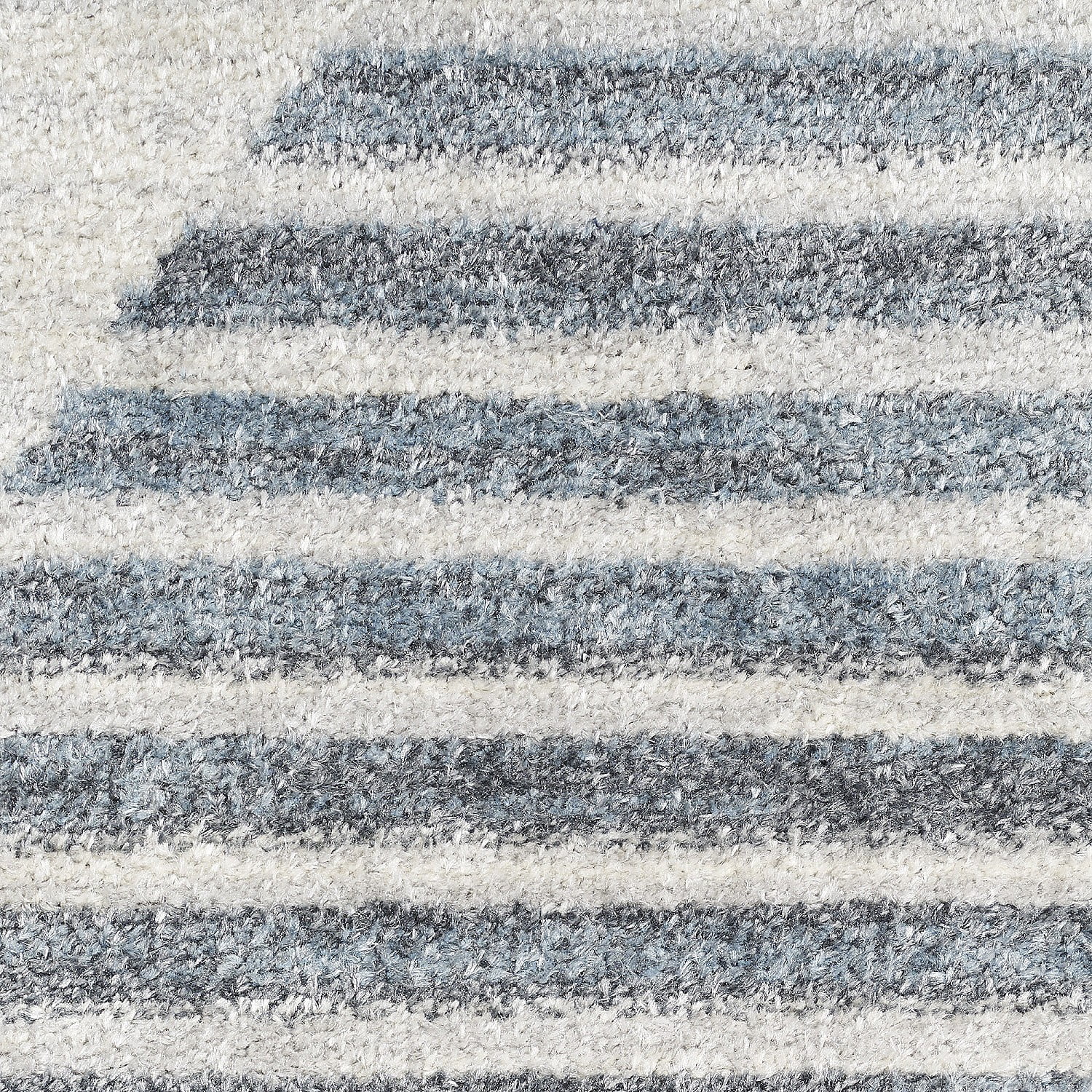 Nourison Astra Machine Washable Mid-Century Modern Ivory Blue 5'3" x Round Area Rug (5 Round)