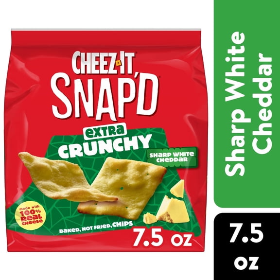 Cheez-It Snapd Sharp White Cheddar Cheese Crackers 7.5 oz - Pack of 1