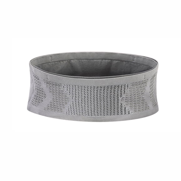REXCHI Sac Banane Multifonctionnel pour Course et Cyclisme - BB07; Gris - Taille S, avec Maille Respirante, Grande Capacité, et Bandes Antidérapantes pour Confort et Stabilité