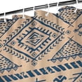 thumbnail image 3 of Blue Geometric Diamond Triangle Pattern Shower Curtain 36"x72" ,Bathroom Decorative Shower Curtains Set with 12 Hooks,Modern Waterproof Washable Shower Curtain, 3 of 6