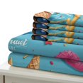thumbnail image 5 of 3D Ice Cream Printed Comforter Cover Set Children Adult Unique Design Bedding Set Bedroom Decor,Twin (68"x86"), 5 of 5