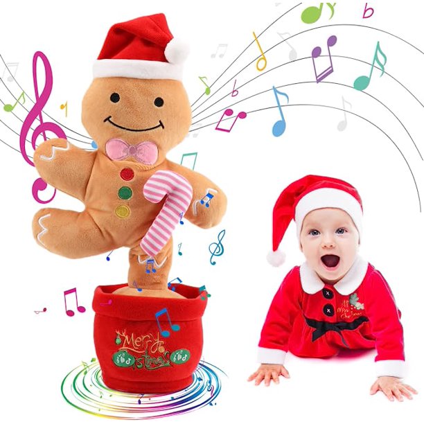 Singing Dancing Christmas Toys for Baby Boys Girls Toys and Christmas Decoration, Musical