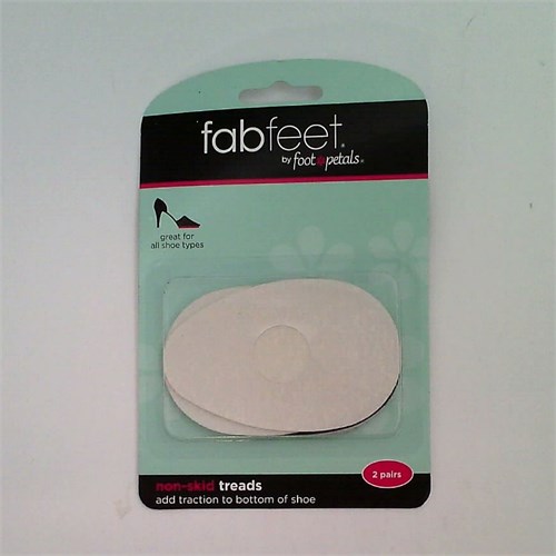 Women's Fab Feet by Foot Petals NonSkid Treads Shoe Pads White 2